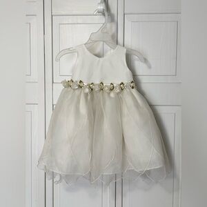 Ivory Flower Girl Dress Size 24 Months (read description fully)